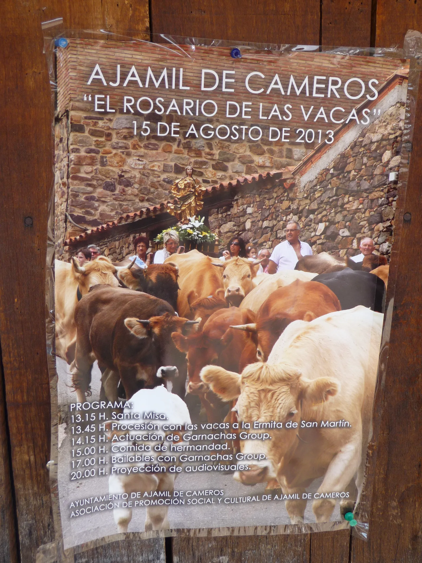 Cartel anunciando la fiesta